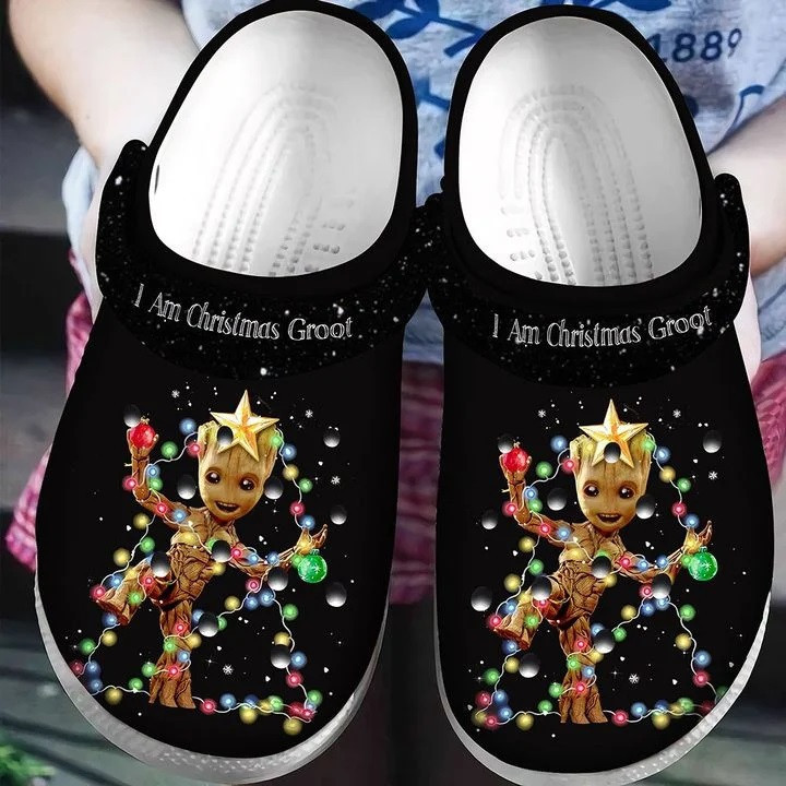 I Am Christmas Groot Christmas Lights Crocband Clog Crocs Shoes For Men Women