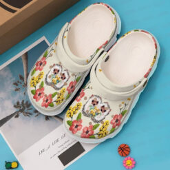 Hedgehog Floral Classic Clogs Crocs Shoes