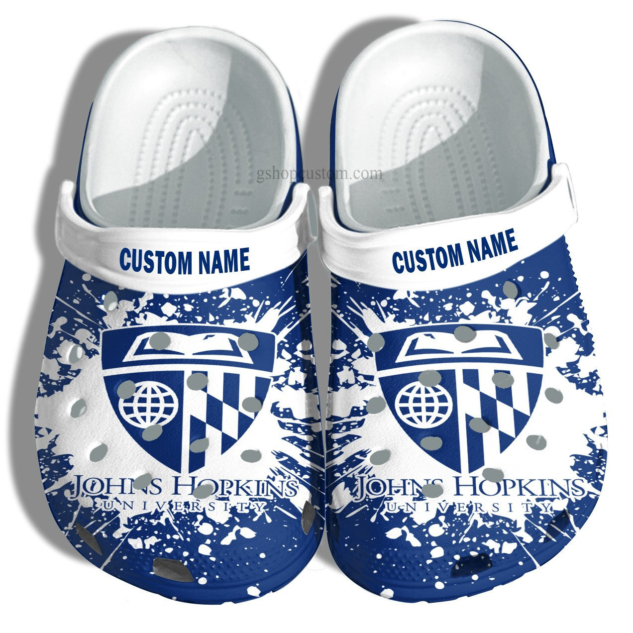 Johns Hopkins University Croc Crocs Clog Shoes Customize- University Graduation Gifts Crocs Clog Shoes Admission Gift