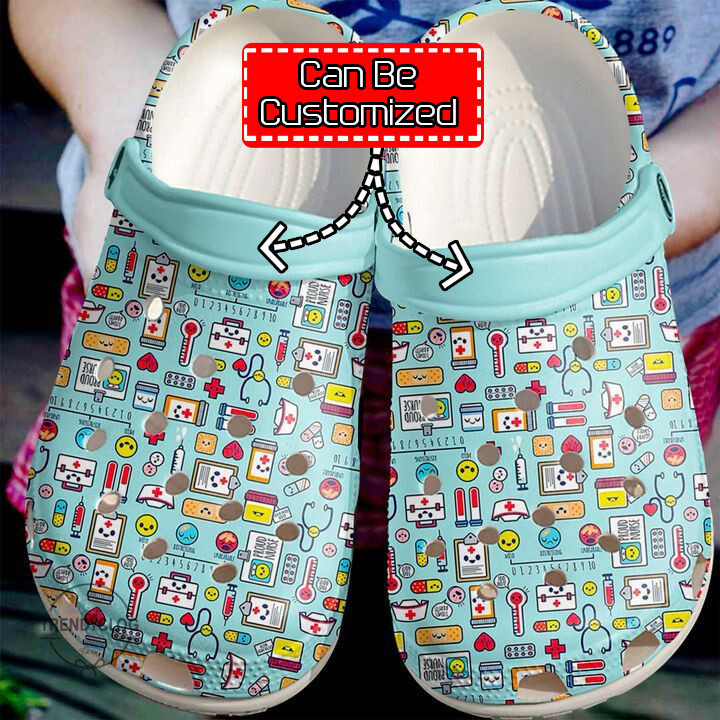 Nurse Nurse Cute Pattern clog Crocs Shoes