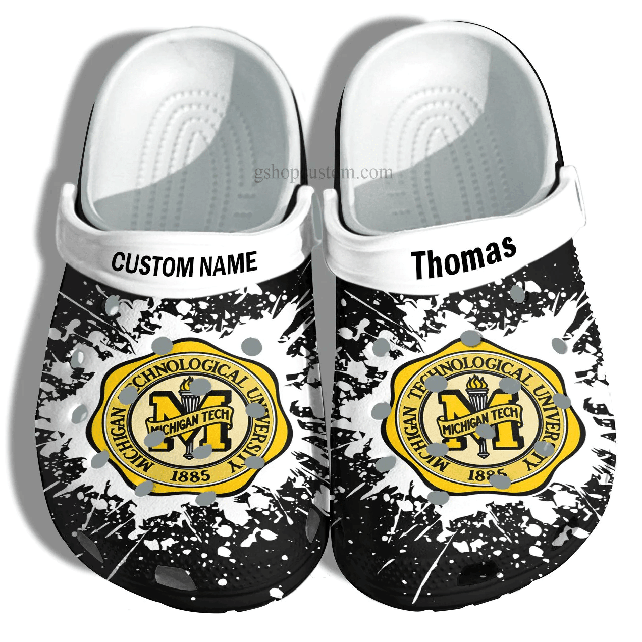 Michigan Technological University Graduation Gifts Croc Crocs Clog Shoes Customize- Admission Gift Crocs Clog Shoes For Men Women