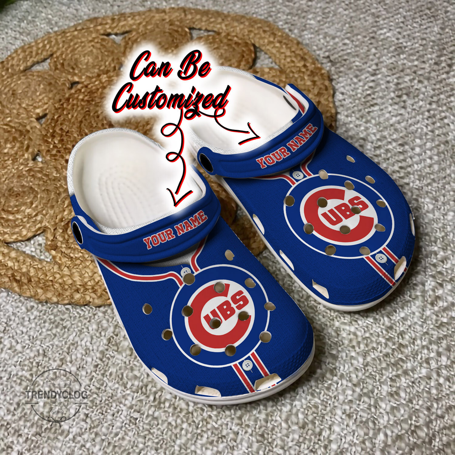 Baseball Personalized CCubs Baseball Jersey Style Clog Crocs Shoes