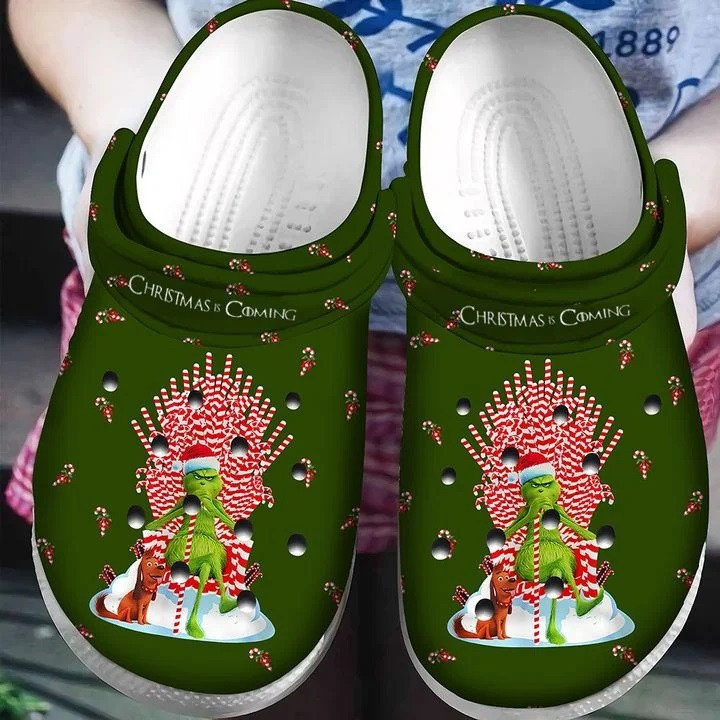 Christmas Is Coming Grinch Crocband Clog Crocs Shoes For Men Women