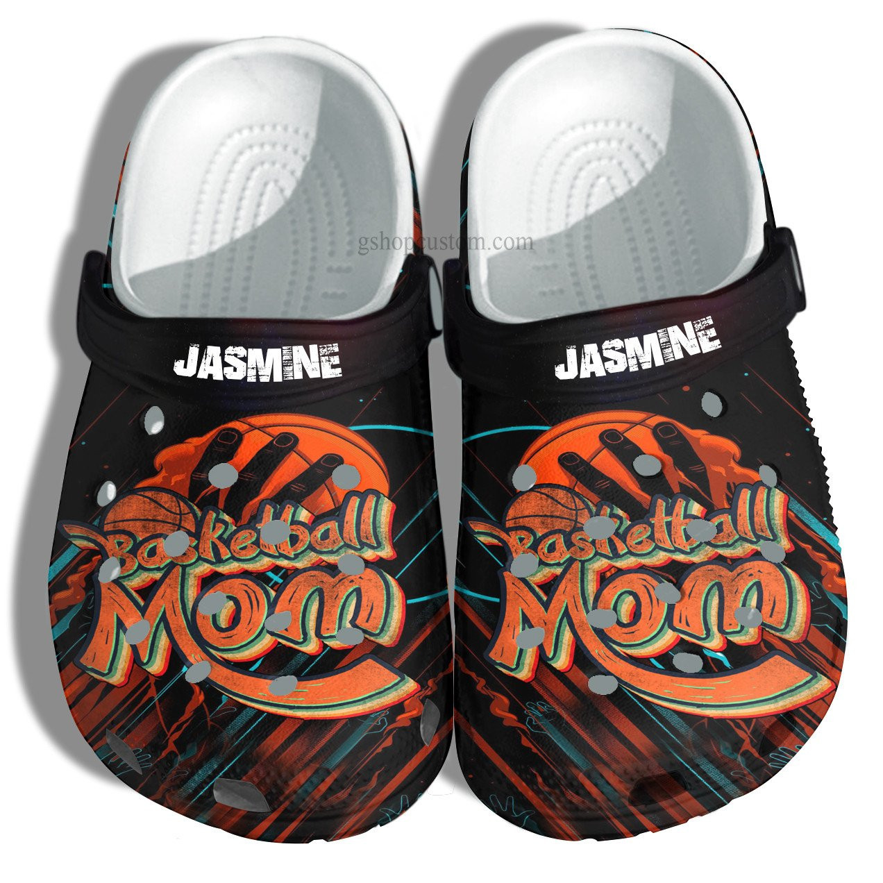 Basketball Mom Supporter Boy Croc Crocs Clog Shoes Gift Mother Birthday- Basketball Crocs Clog Shoes Customize Gift Women