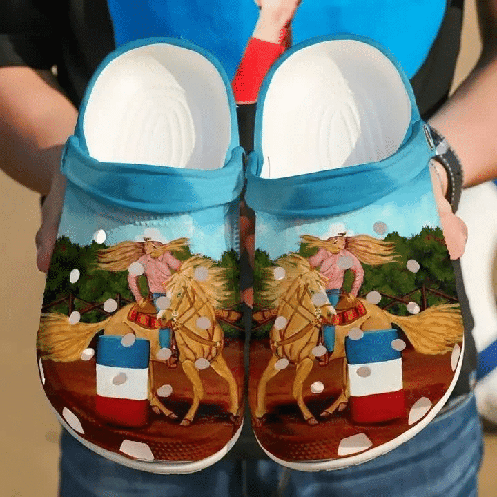 Barrel Racing Love Classic Clogs Crocs Shoes