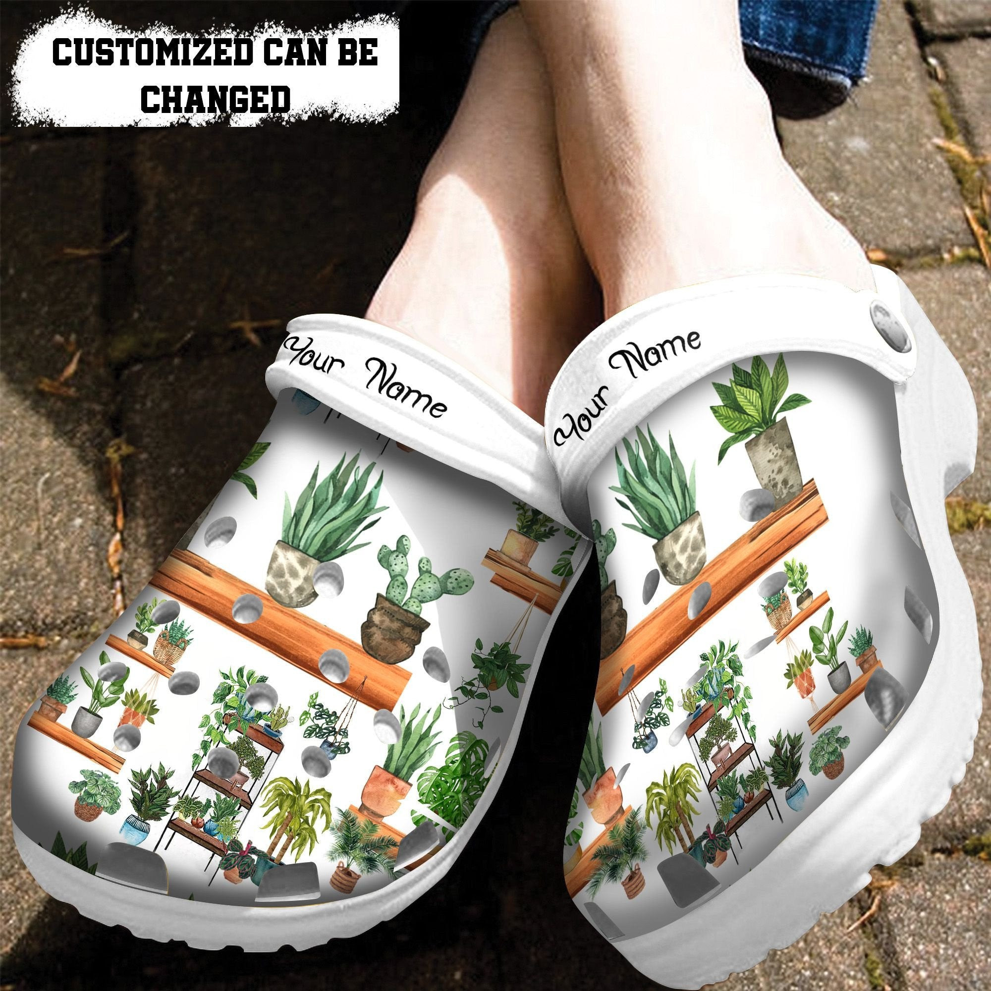 Cactus Lover Vintage Crocs Shoes For Men Women- Garden Worker Decor Tree Crocs Shoes Croc Clogs Customize