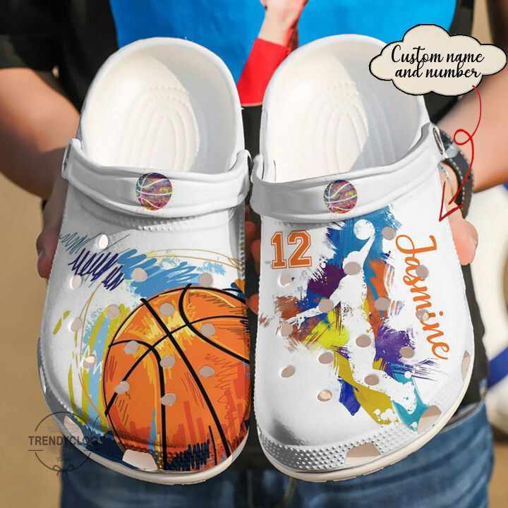 Basketball Crocs Basketball Personalized Lover Colorful Clog Crocs Shoes