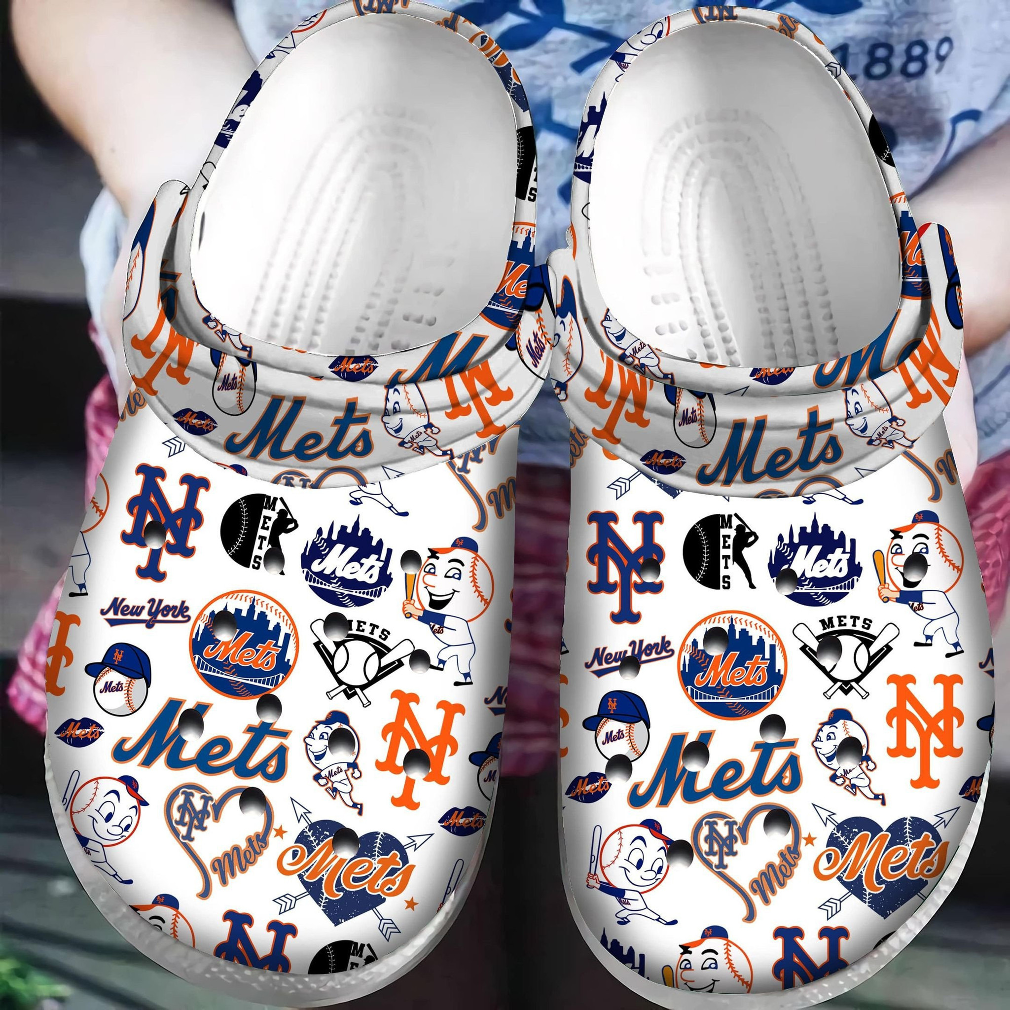 Mets Clog Crocs Shoesfor Adults Kids Womens Mens