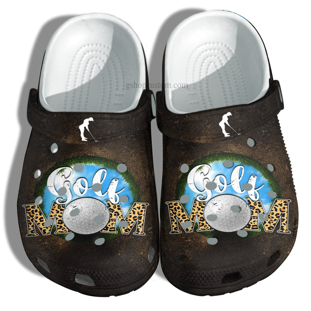 Golf Mom Croc Crocs Clog Shoes Gift Wife Mother Day- Hole Golf Sport Crocs Clog Shoes Gift Women Birthday