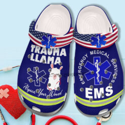 Llama Ems Worker Team Crocs Shoes For Men Women- Ems Alpaca Your Wound Crocs Shoes Croc Clogs Gifts Mother Day