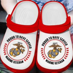 Amazon Proud To Have Served Marine Veteran clog Crocs Shoes