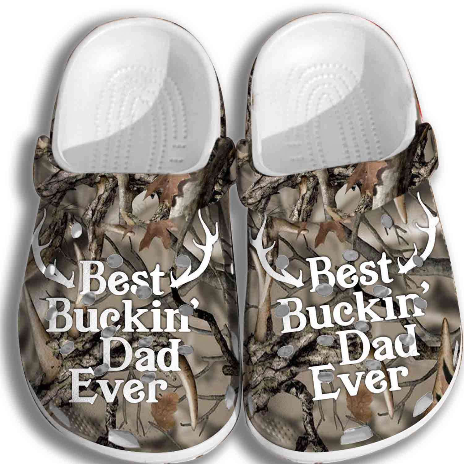 Best Buckin Dad Ever Crocband Clogs