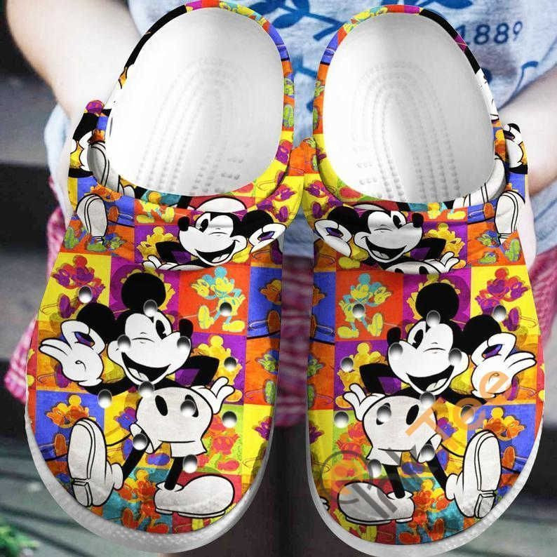 Colorful Mickey Mouse clog Crocs Shoes