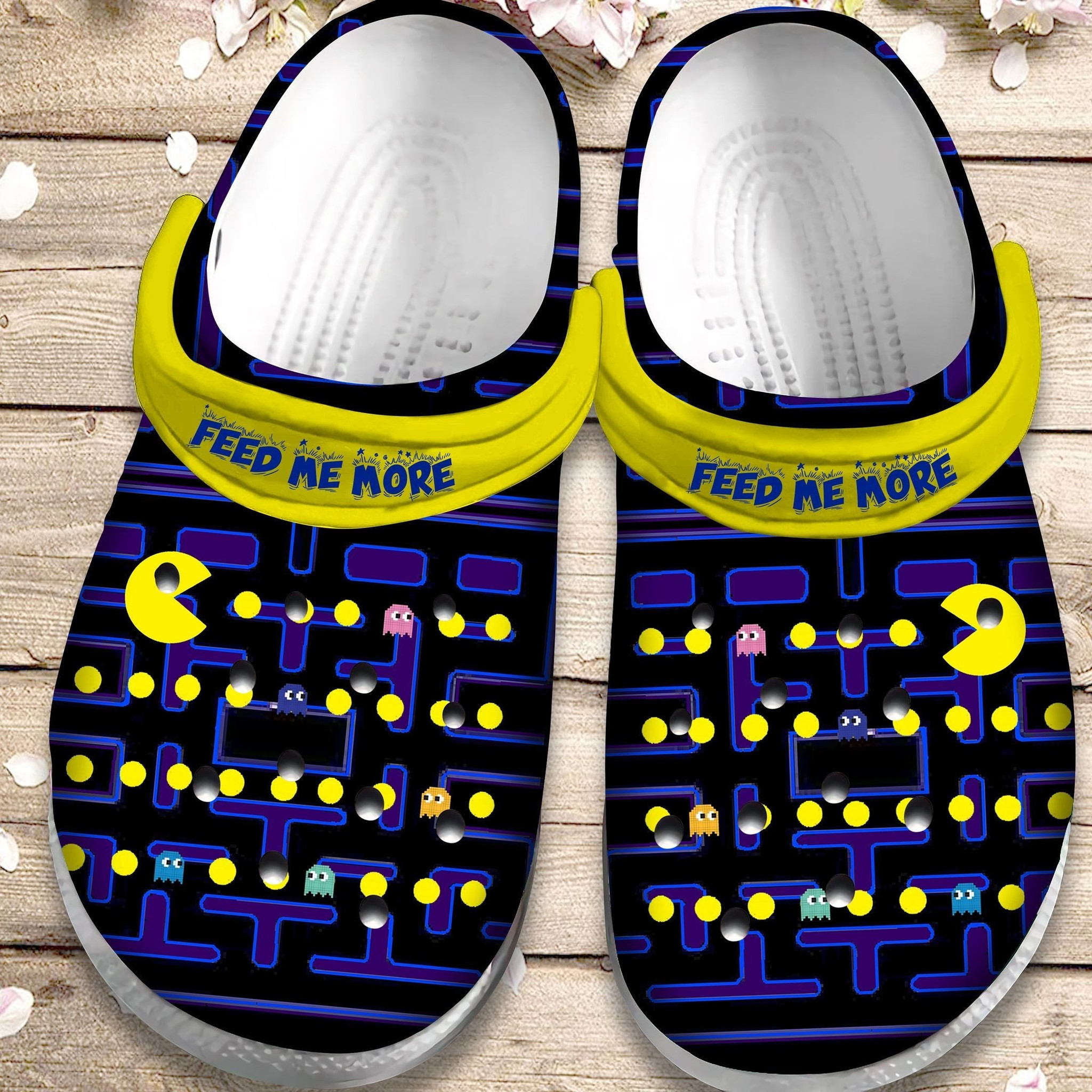 Feed Me More Crocs Shoes - Funny Game clog Gift For Kids Children