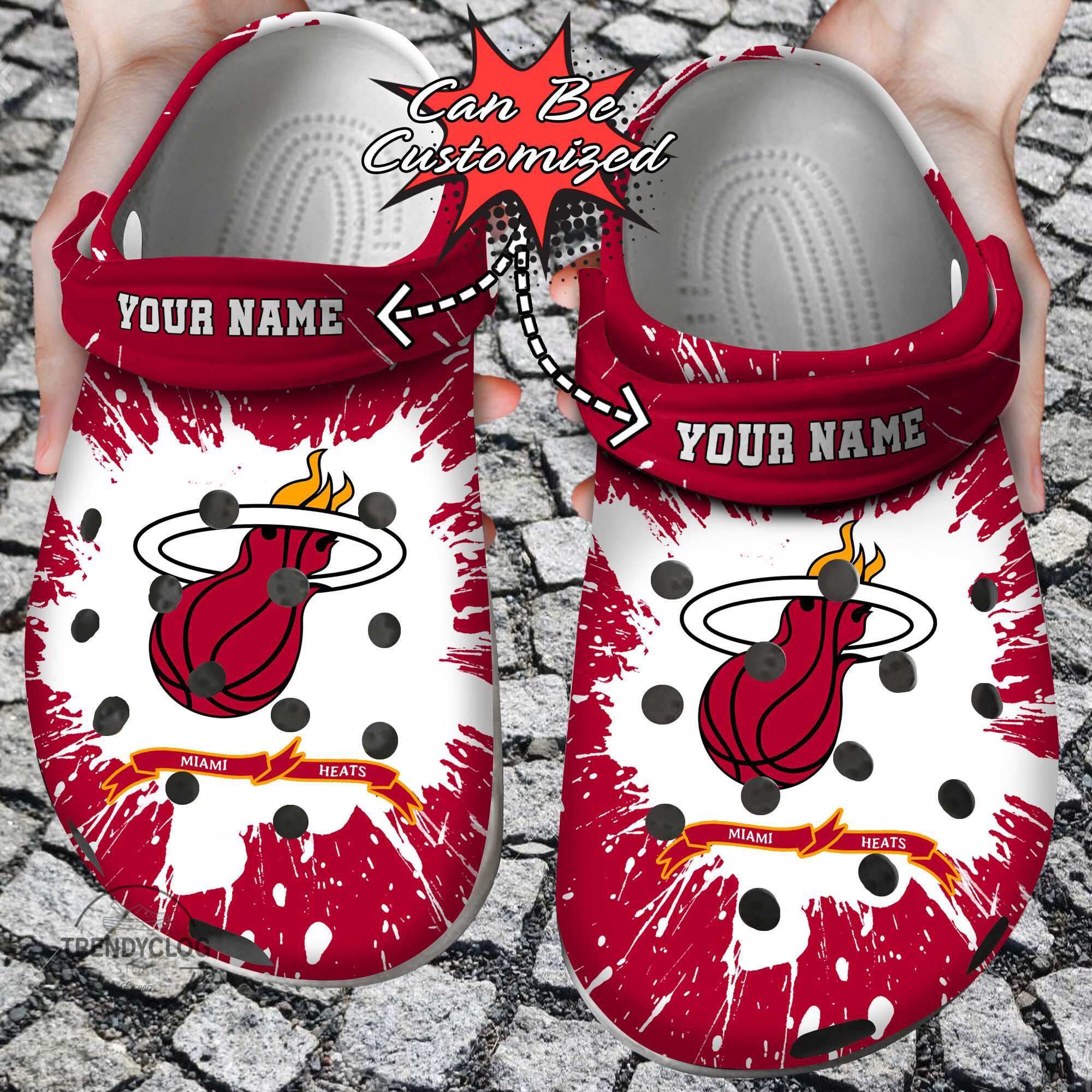 Basketball Personalized MHeats Team Clog Crocs Shoes