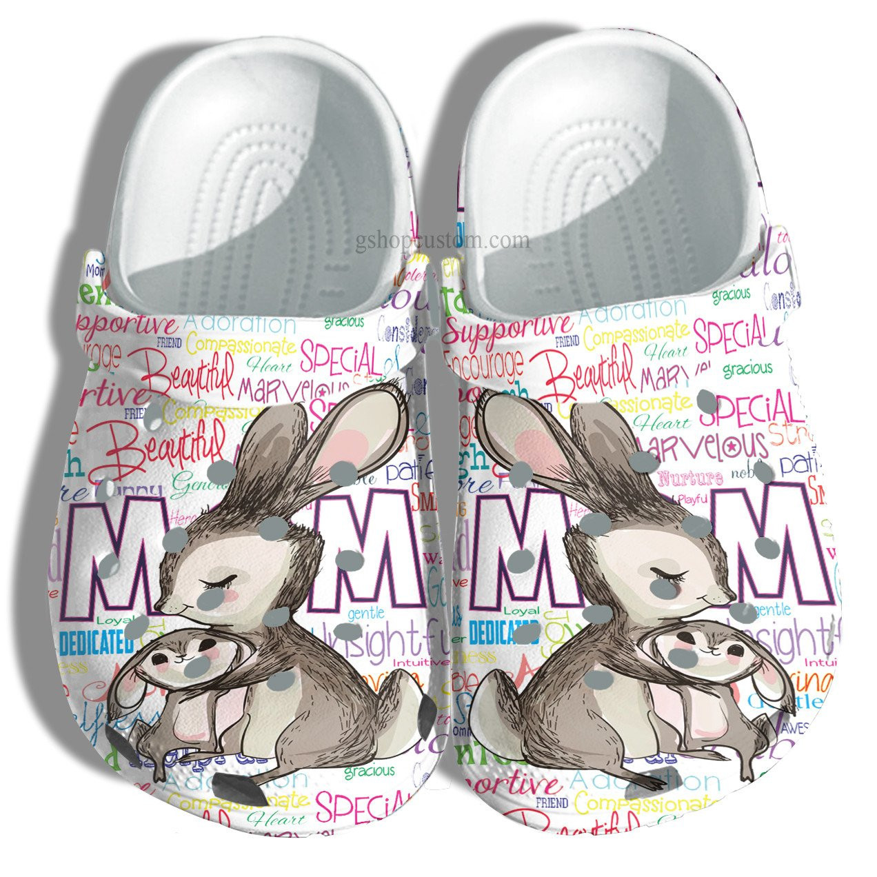 Bunny Mom Crocs Shoes - Baby Bunny And Grandma Crocs Shoes Croc Clogs