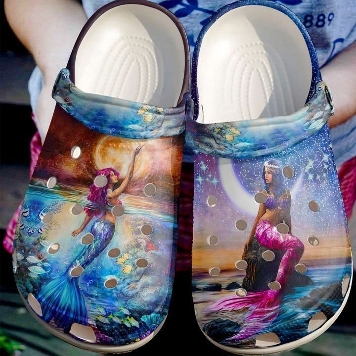 Mermaid Gorgeous Mermaids Classic Clogs Crocs Shoes