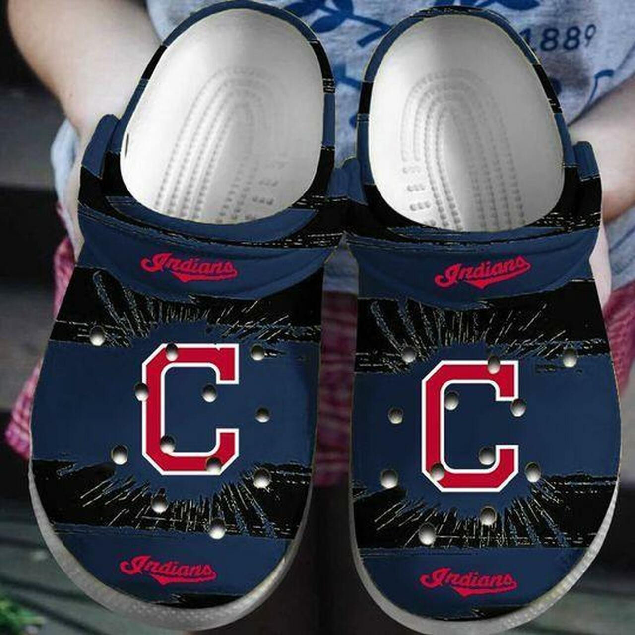 Cleveland Indians Personalized clog Crocs Shoescrocband Clog Unisex Fashion Style For Women Men 272