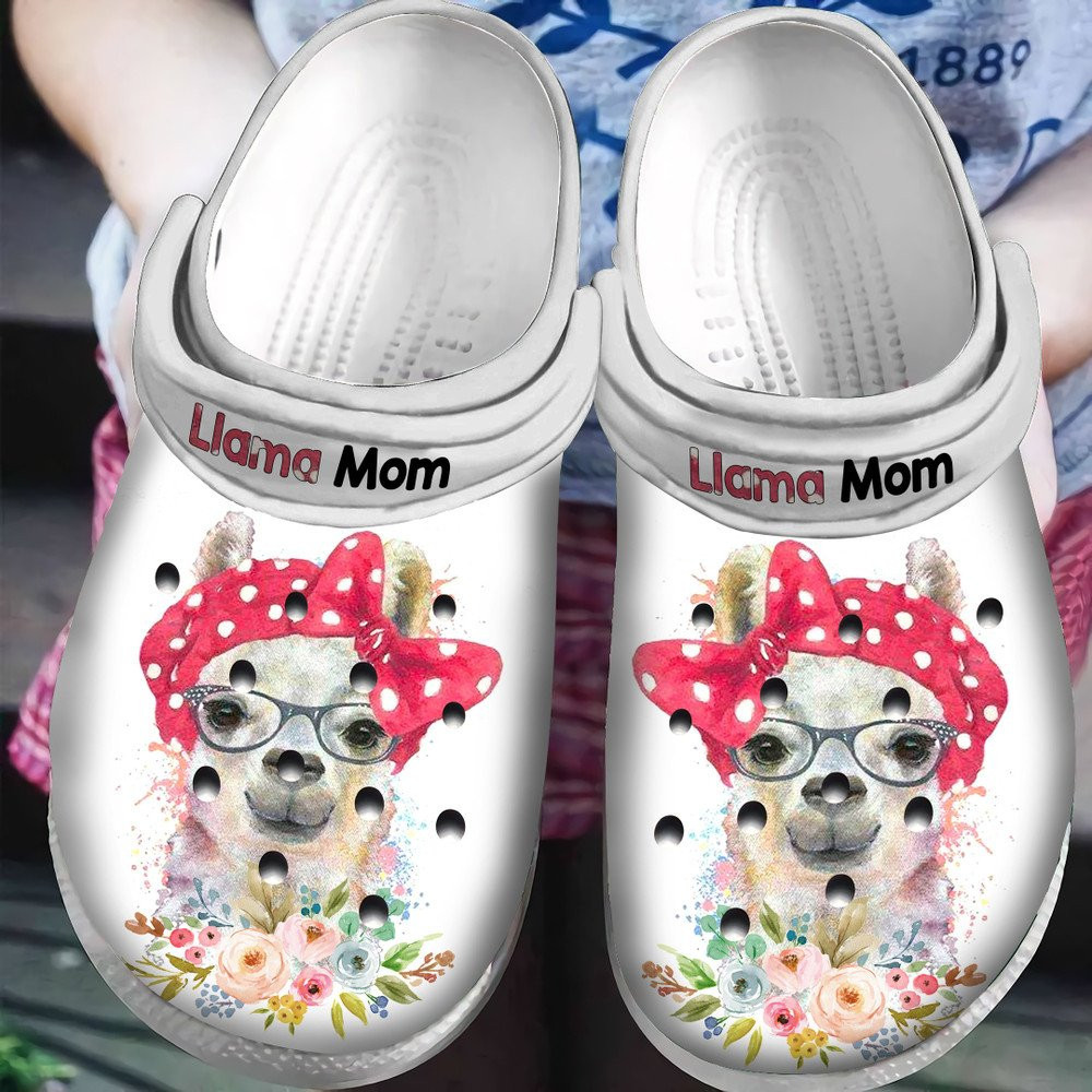 Llama Mom Classic Clogs Crocs Shoes Mothers Day Gift