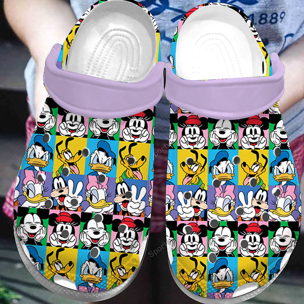 Cool Mickey Mouse Character Clogs Crocs Shoes