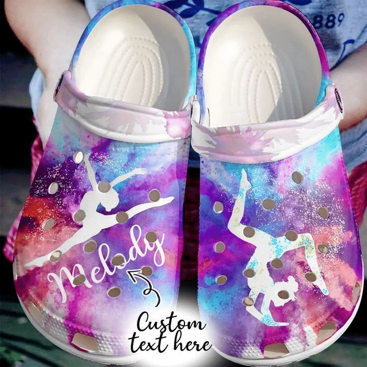 Gymnastics Personalized Gymnast Girl clog Crocs Shoes