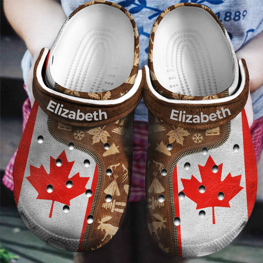 Canadian Flag Personalized Crocs Shoes clogs Gifts For Men Women