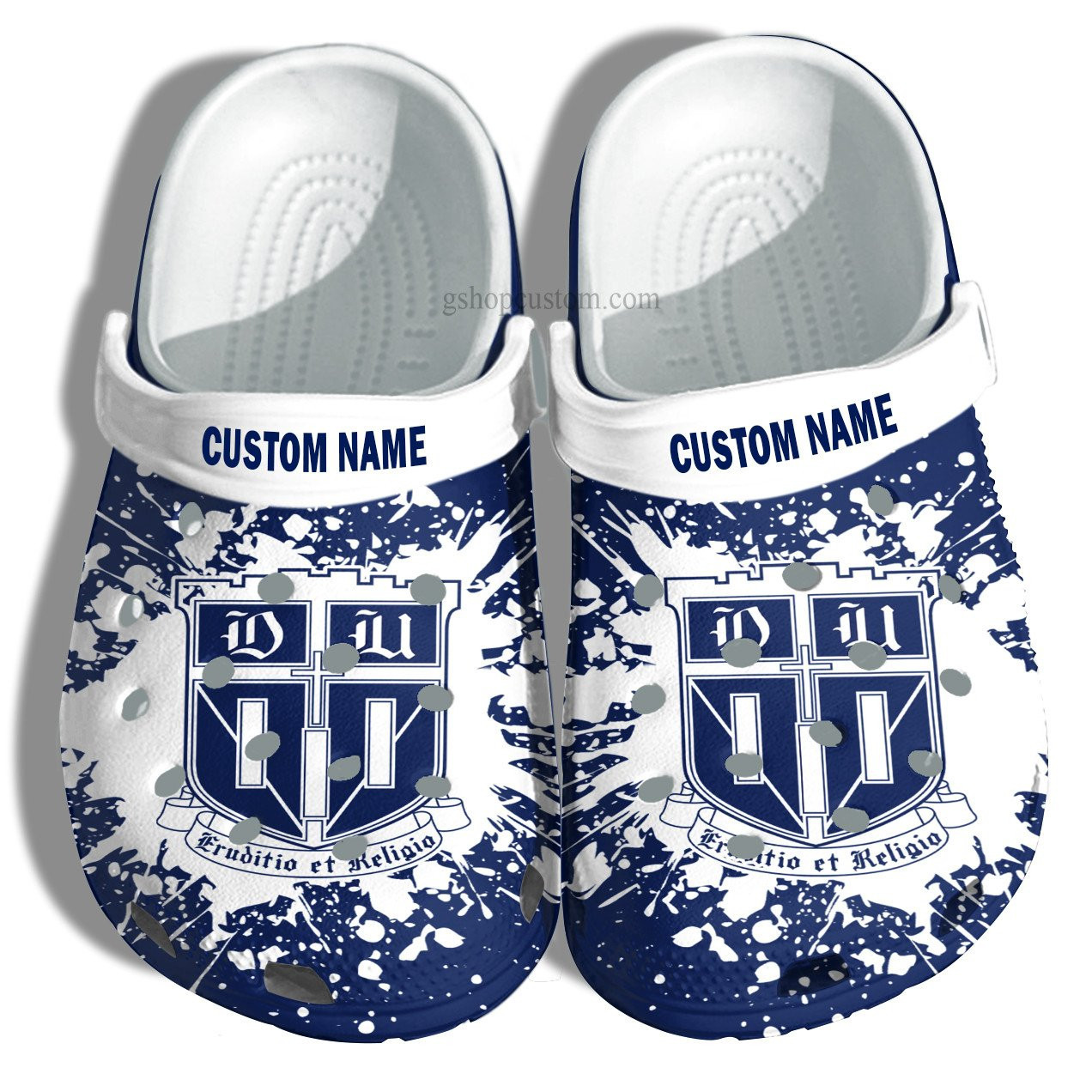 Duke University Graduation Gifts Croc Crocs Clog Shoes Customize- Admission Gift Crocs Clog Shoes