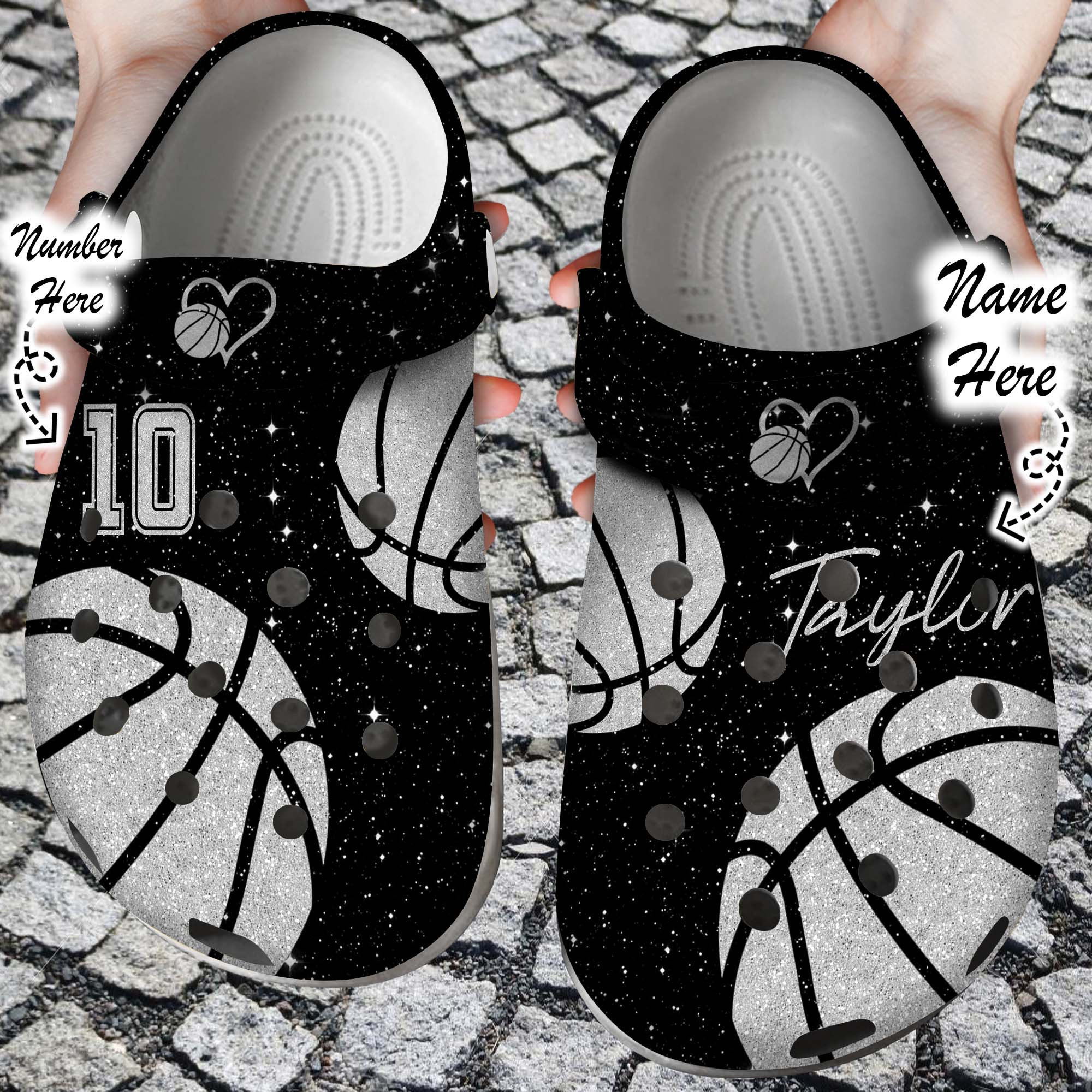 Basketball Personalized Basketball Lovers Colorful Clogs Crocs Shoes