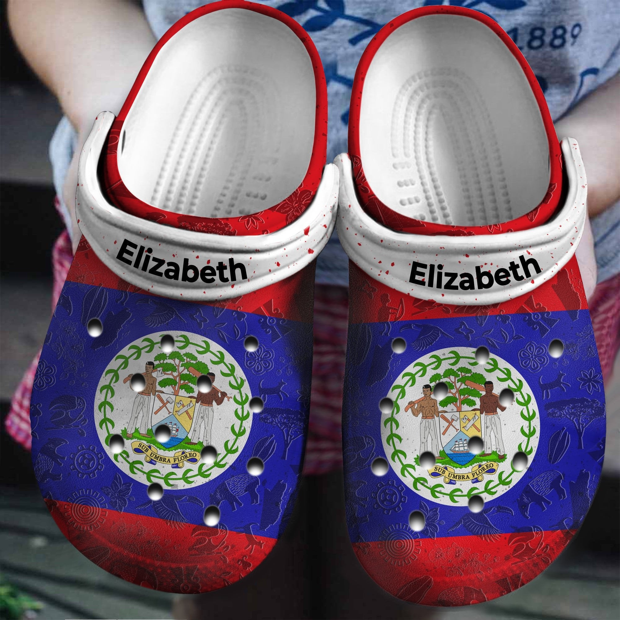 Belize Flag Personalized Crocs Shoes clogs Gifts For Men Women