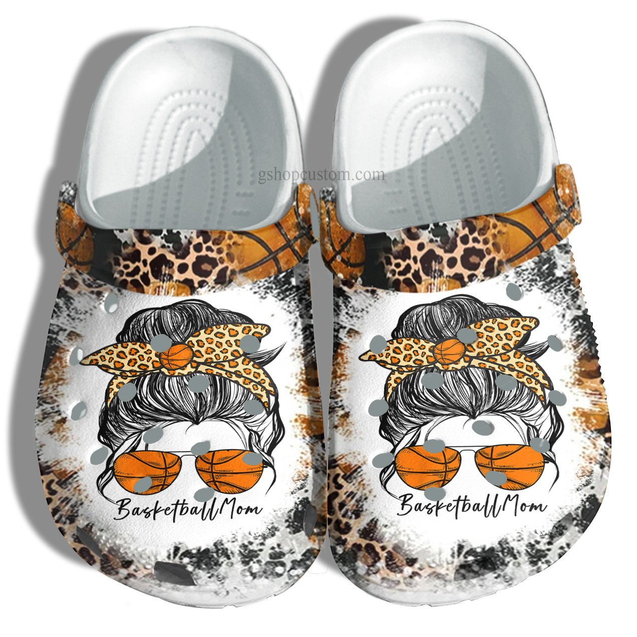 Basketball Mom Cool Women Glasses Croc Crocs Clog Shoes Gift Grandma - Basketball Cheer Up Mom Crocs Clog Shoes Gift Women Birthday