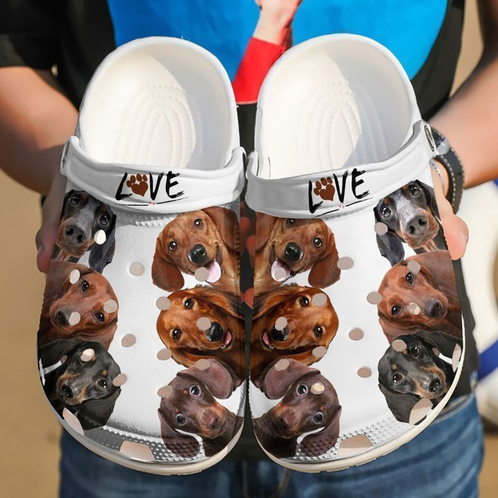 Dachshund Doxies Love Classic Clogs Crocs Shoes