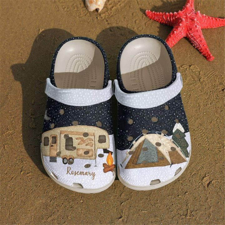 Camping Personalized Winter Classic Clogs Crocs Shoes