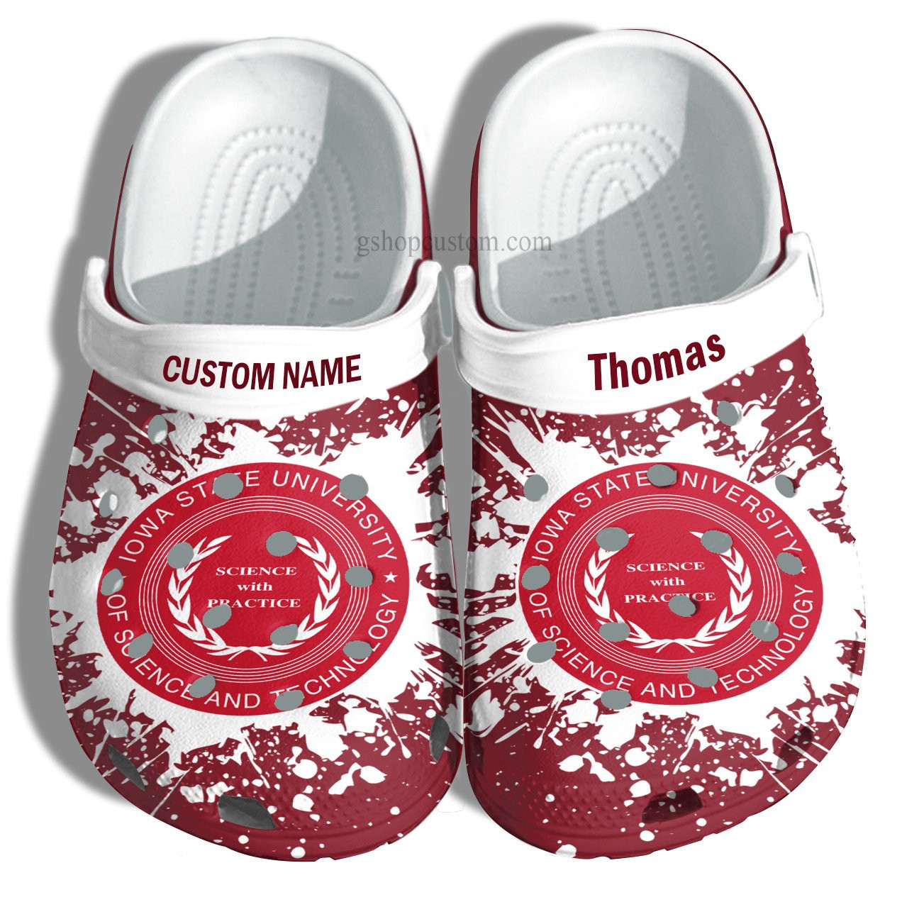 Iowa State University Graduation Gifts Croc Crocs Clog Shoes Customize- Admission Gift Crocs Clog Shoes