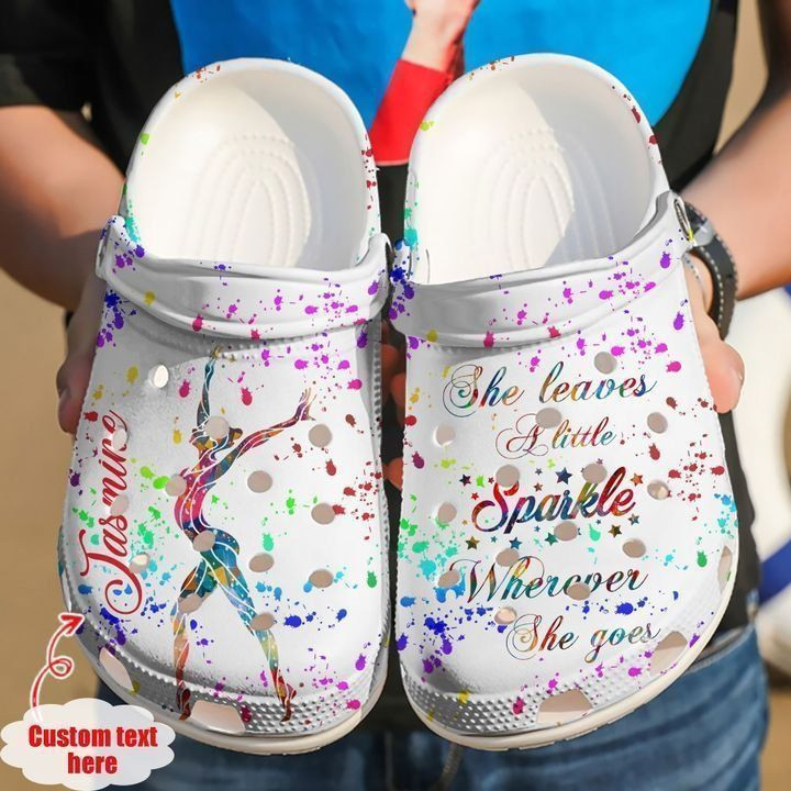 Gymnastics Personalized Girl Clog Crocs Shoes