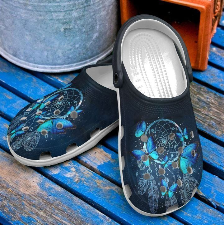 Butterfly Dreamcatcher And Classic Clogs Crocs Shoes