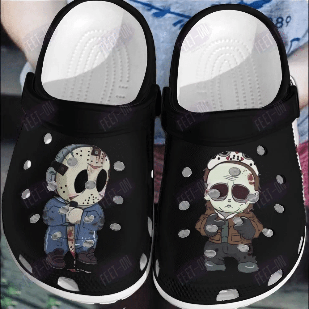 Black Jason Voorhees Friday The Crocs Clog Shoes