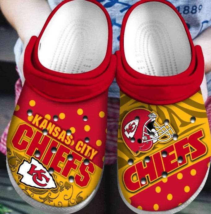 Kansas City Chiefs Crocband Nfl Clog Crocs Shoes