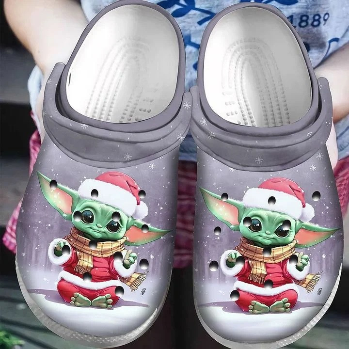 Baby Yoda In Santa Claus Suit Crocband Clog Crocs Shoes For Men Women