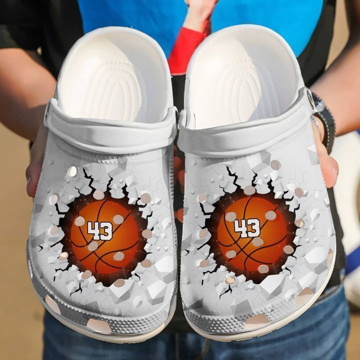 Basketball Personalized Crack Classic Clogs Crocs Shoes