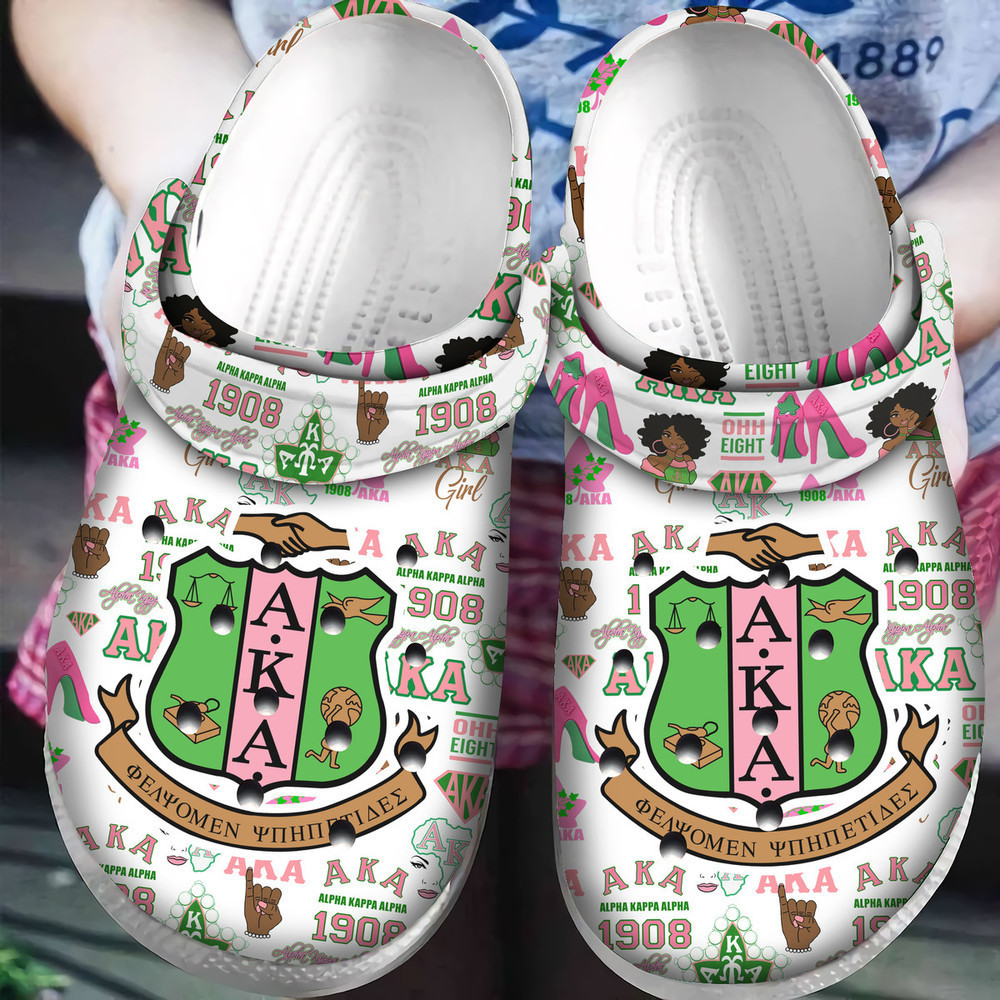 Alpha Kappa Alpha Aka Classic Clogs Crocs Shoes