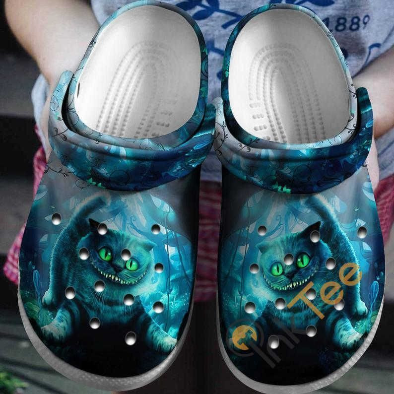 Cheshire Cat Alice In Wonderland Cartoon Movie Clog Crocs Shoes