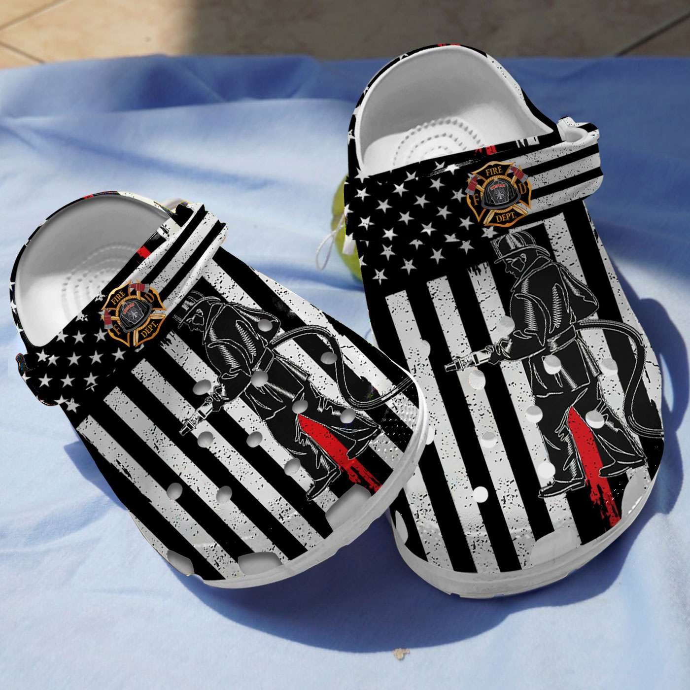 American Firefighter Crocband Clogs