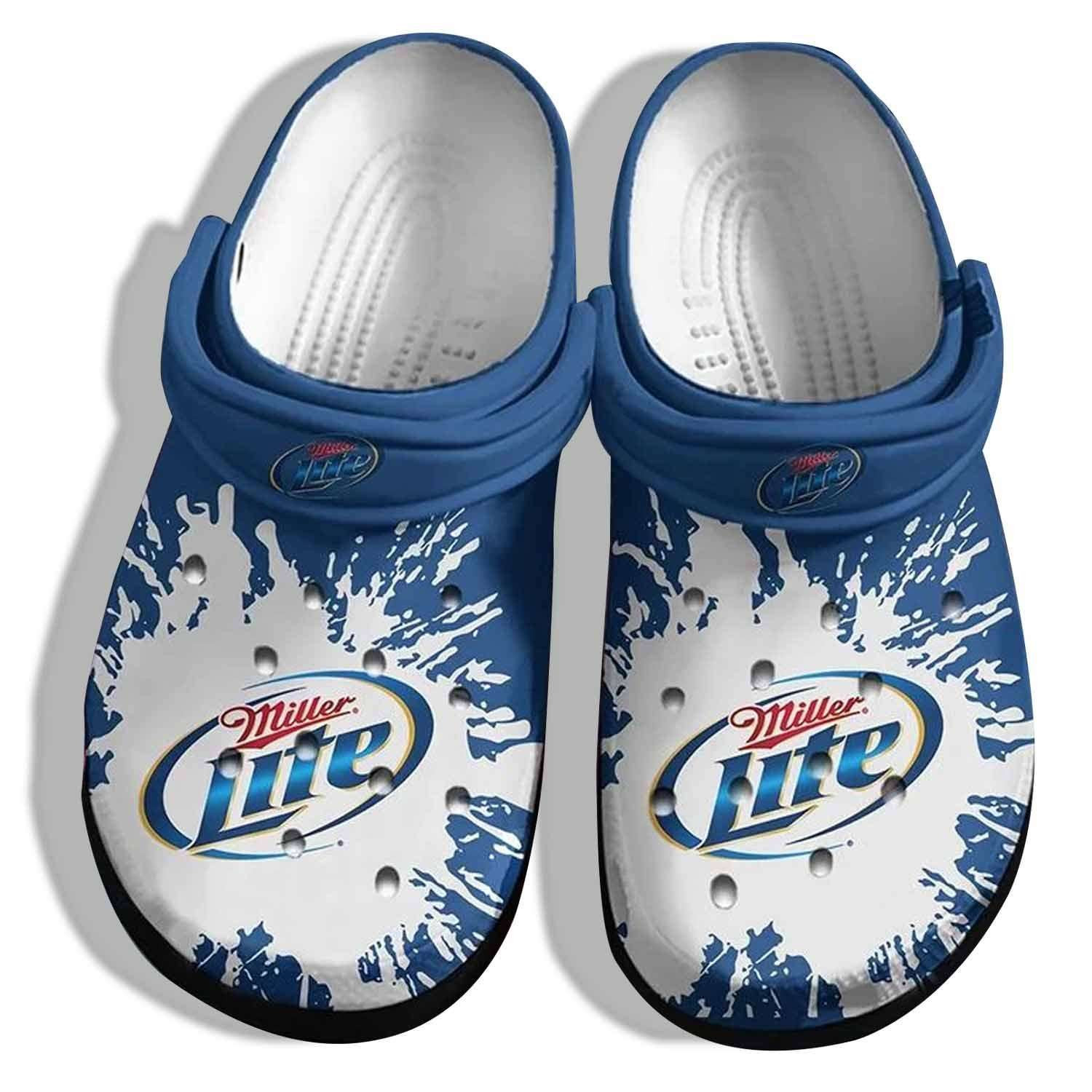 Miller Lite Drinking Beer Crocband Clog Crocs Shoes