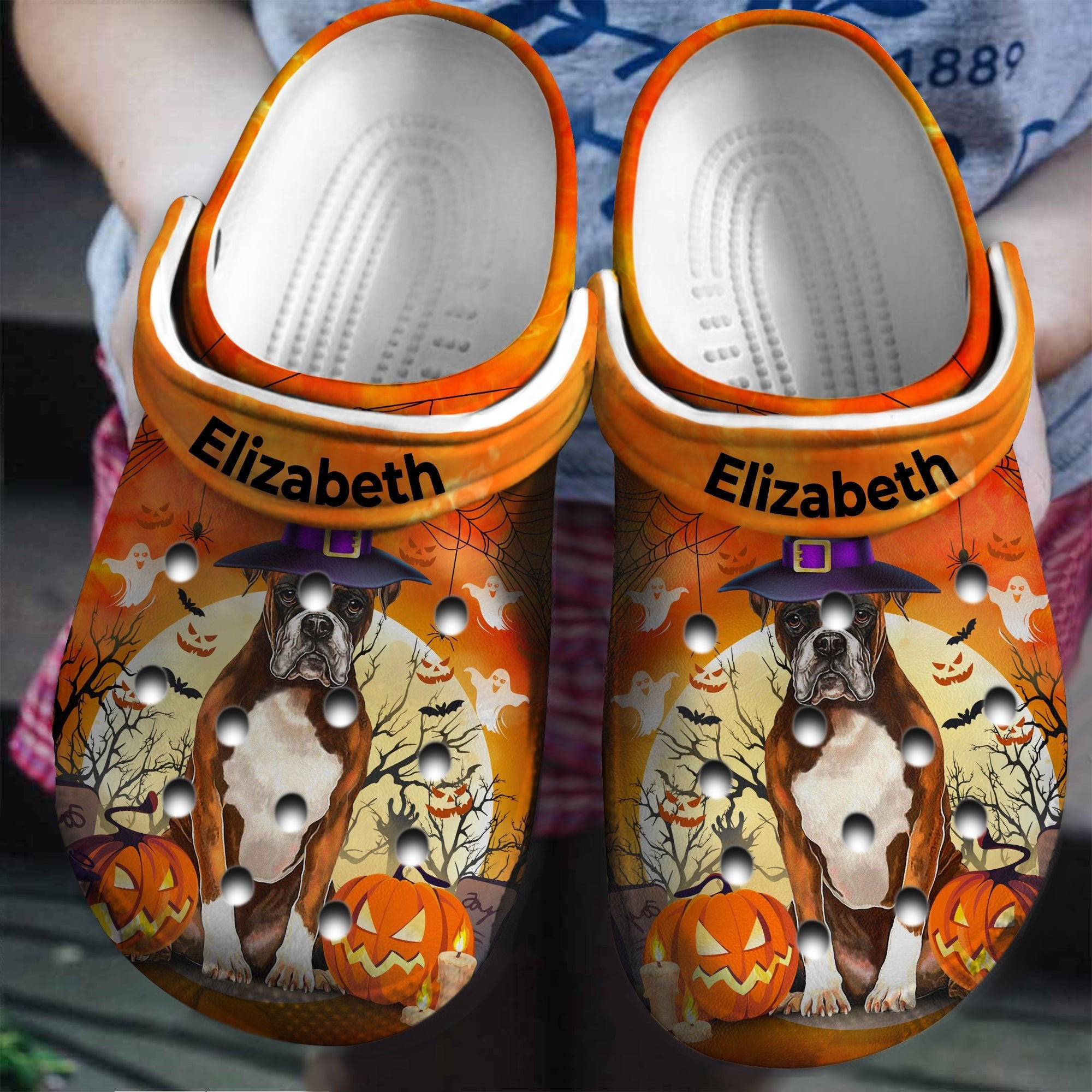 Boxer Witch Personalized Crocs Shoes Clogs Gifts For Halloween