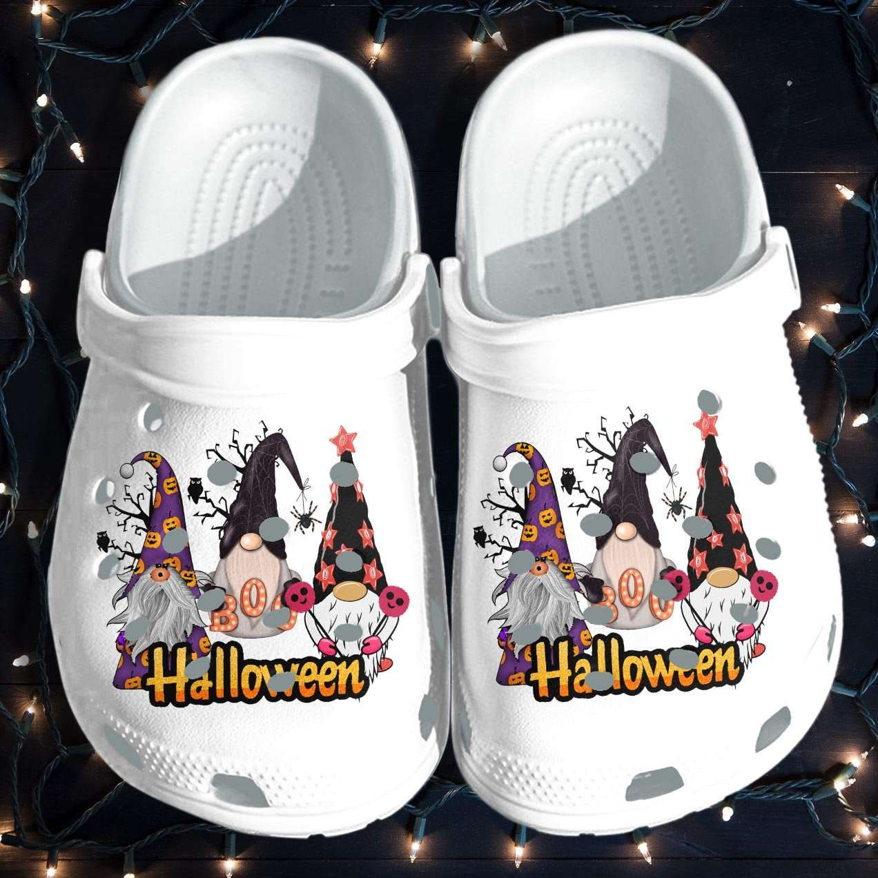 Halloween Gnomies Boo Boo Crocband Clogs Crocs Shoes