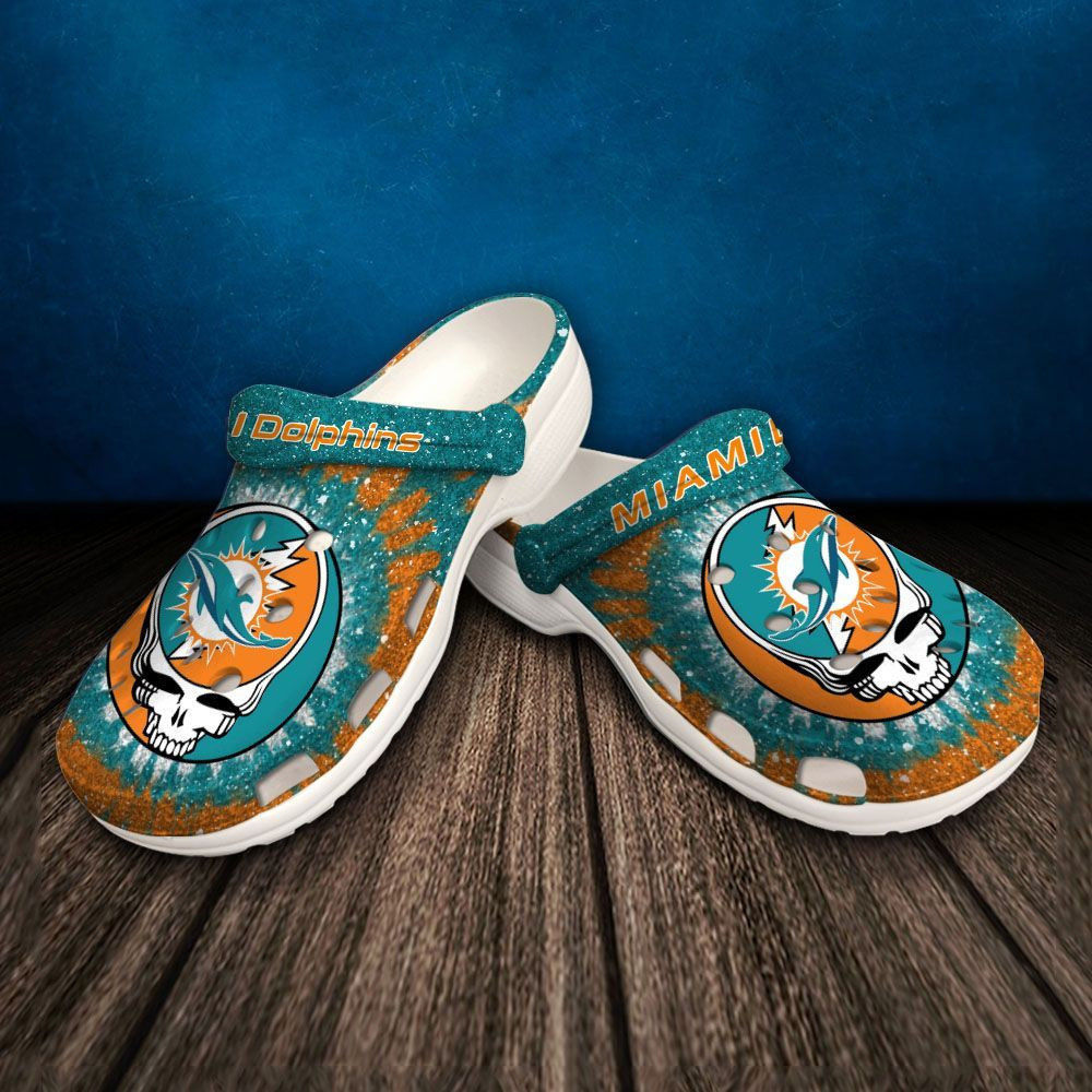 Nfl Miami Dolphins Crocs Clog Shoes