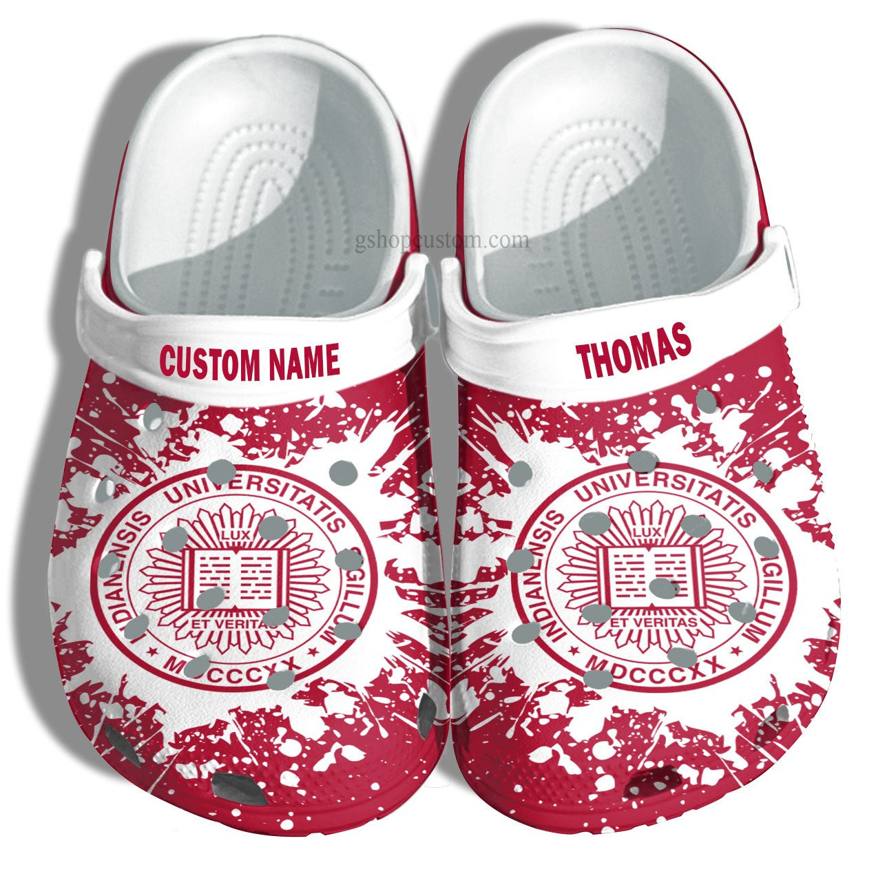 Indiana University Bloomington Graduation Gifts Croc Crocs Clog Shoes Customize- Admission Gift Crocs Clog Shoes