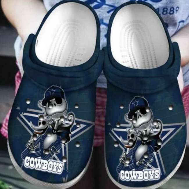 Jack Skellington Dallas Cowboys Crocband Clogs