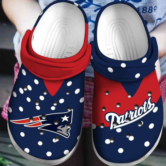 New England Patriots Crocband Nfl Clog Crocs Shoes