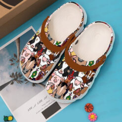 Farmer Animals Doodle Classic Clogs Crocs Shoes